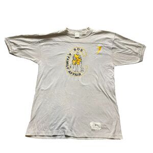 Vintage SOS Family Affair Shirt Adult Large Single Stitch Samurai #7 USA 70s Men
